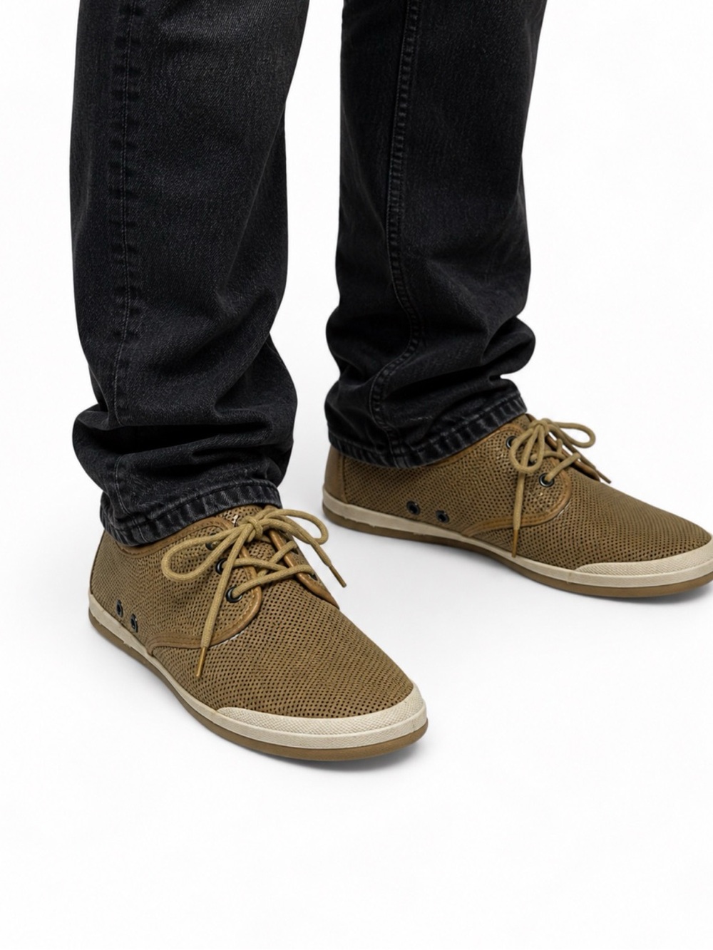 Johnson & Murphy Perforated Leather Lace-Up Sneakers – Men’s 8M